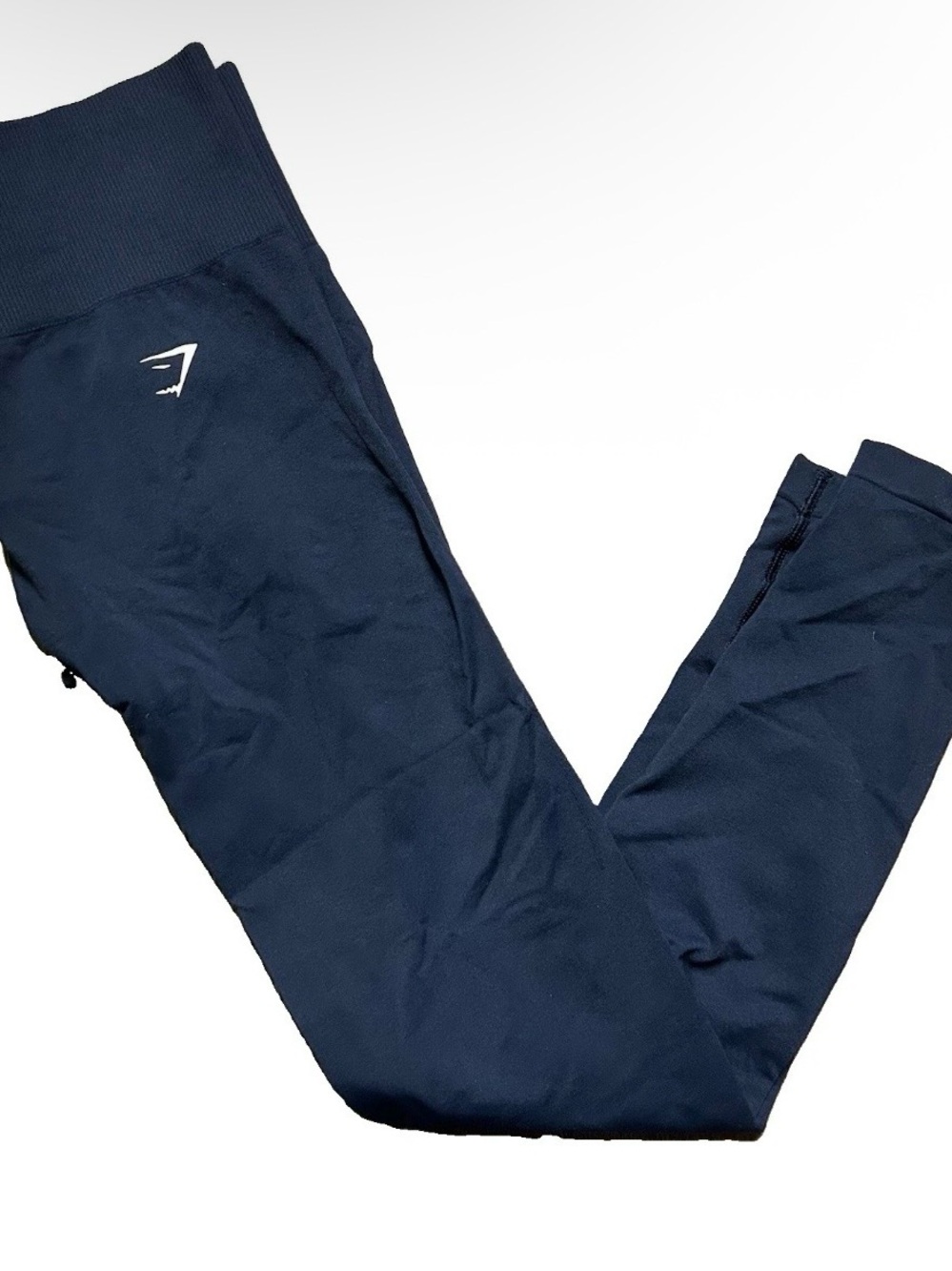 Women’s Gym Shark Navy Blue Leggings Size Small